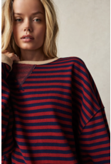Free people Free People - Classic Striped Oversized Crewneck (Nautical)