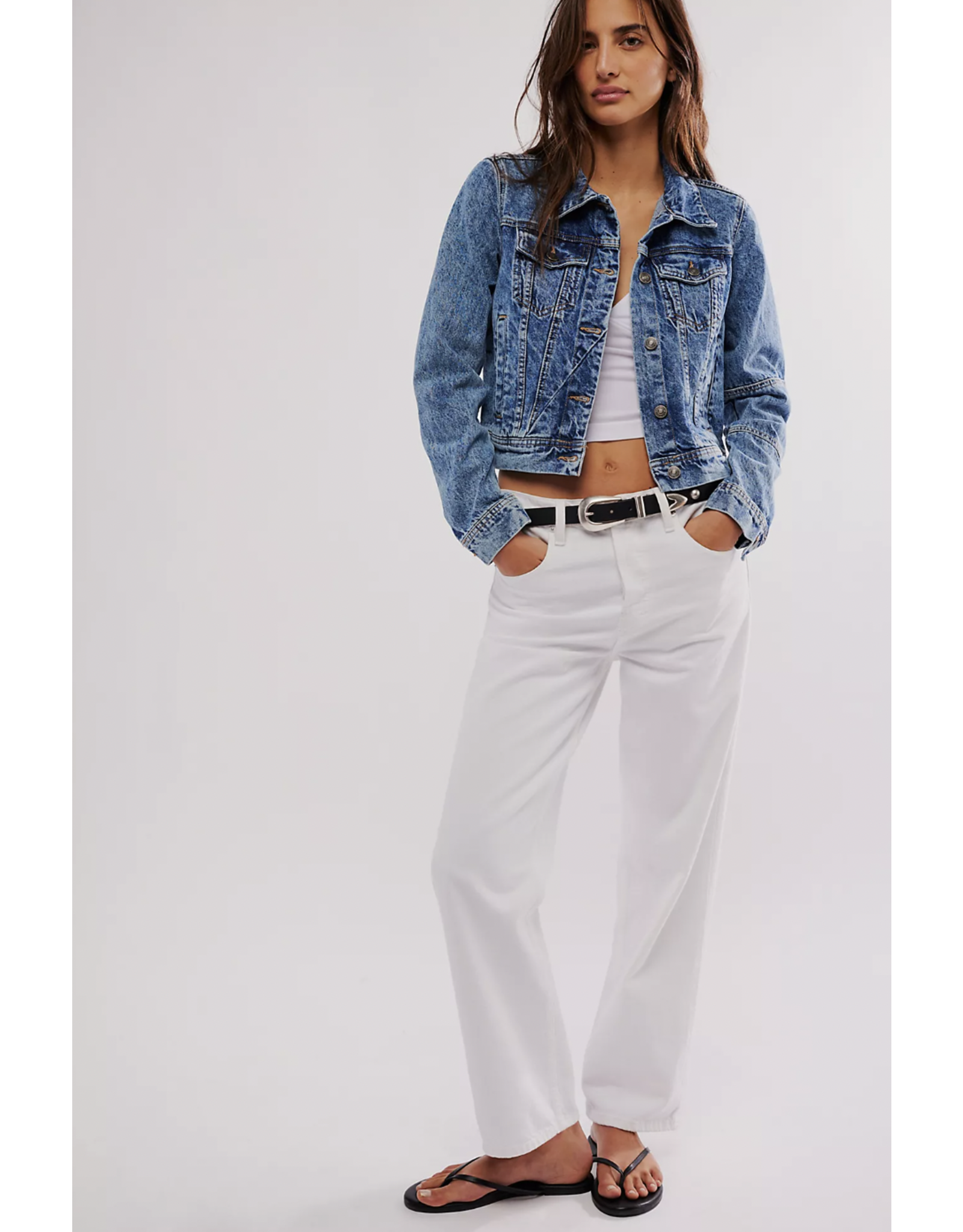 Free people Free People - Rumours Denim Jacket (Light Indigo)