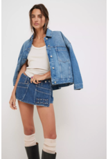 Free people Free People - Opal Swing Denim Jacket (Cowboy Romance)