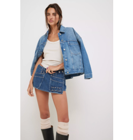 Free people Free People - Opal Swing Denim Jacket (Cowboy Romance)