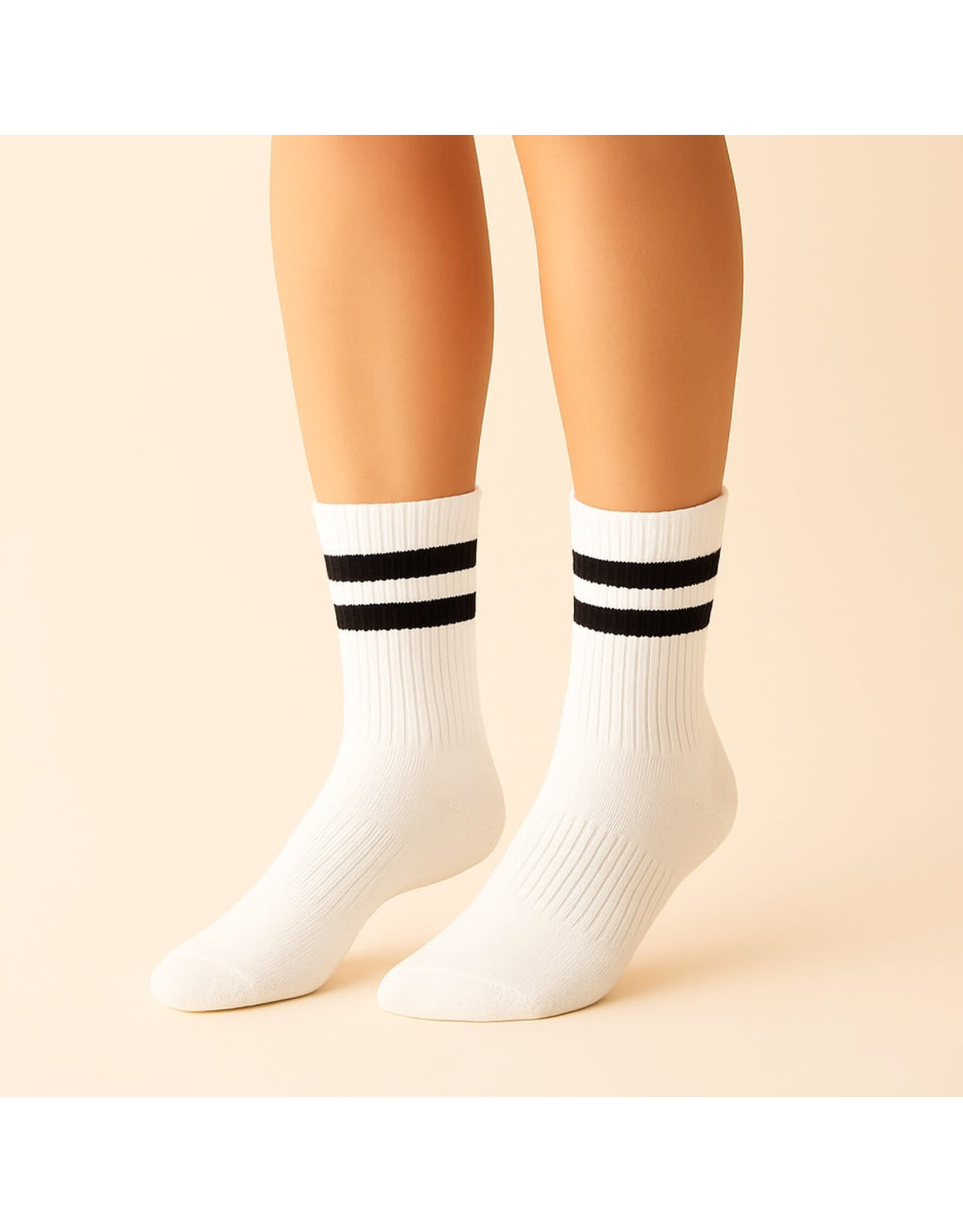 Pika & Bear Pika & Bear - "Bettega" Classic Crew Socks with Stripe Detail (3 pack)