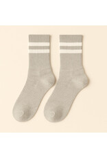 Pika & Bear Pika & Bear - "Bettega" Classic Crew Socks with Stripe Detail (3 pack)