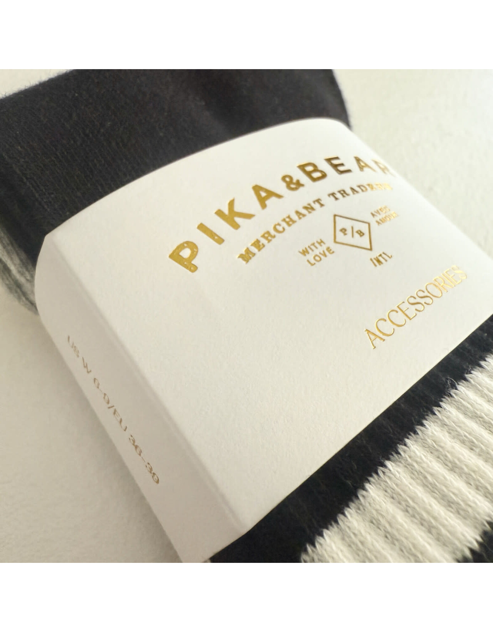 Pika & Bear Pika & Bear - "Bettega" Classic Crew Socks with Stripe Detail (3 pack)