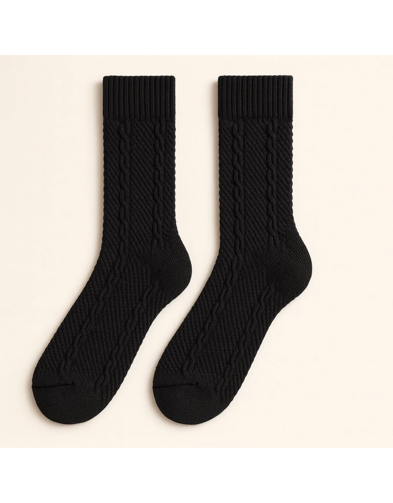 Pika & Bear Pika & Bear - "Sybil" Cable Knit Crew Sock