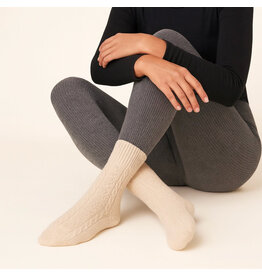 Pika & Bear Pika & Bear - "Sybil" Cable Knit Crew Sock