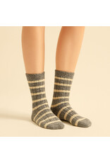 Pika & Bear Pika & Bear - "Marina" Striped Ribbed Crew Sock
