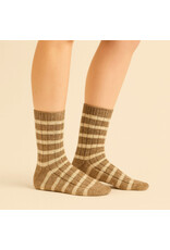 Pika & Bear Pika & Bear - "Marina" Striped Ribbed Crew Sock