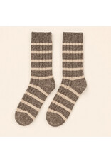 Pika & Bear Pika & Bear - "Marina" Striped Ribbed Crew Sock
