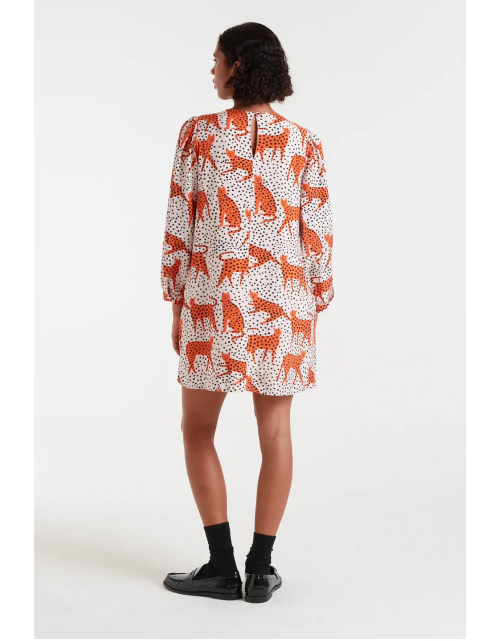 Compania Fantastica Compania Fantastica - Stanley Tano Dress (Orange Cat)