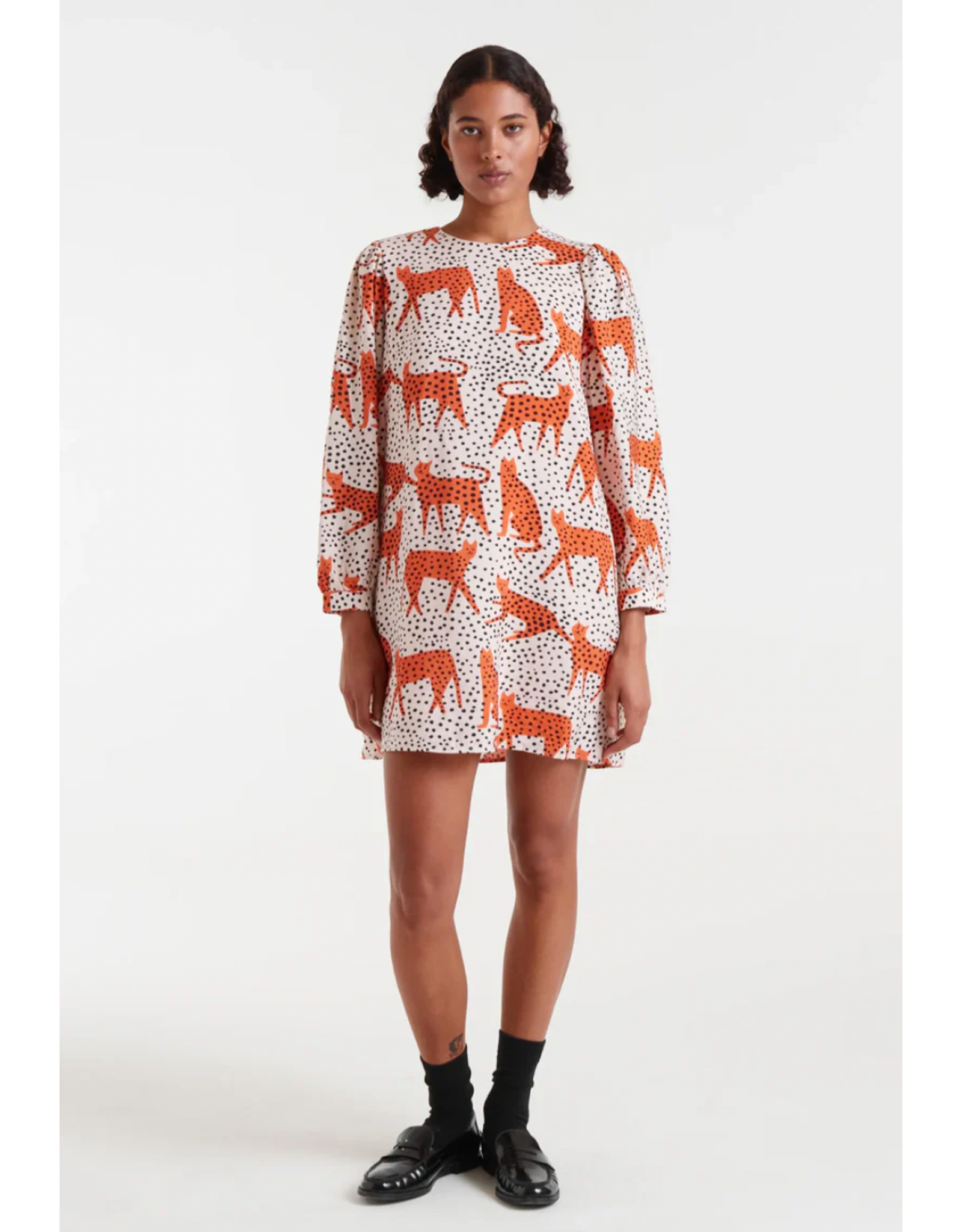 Compania Fantastica Compania Fantastica - Stanley Tano Dress (Orange Cat)
