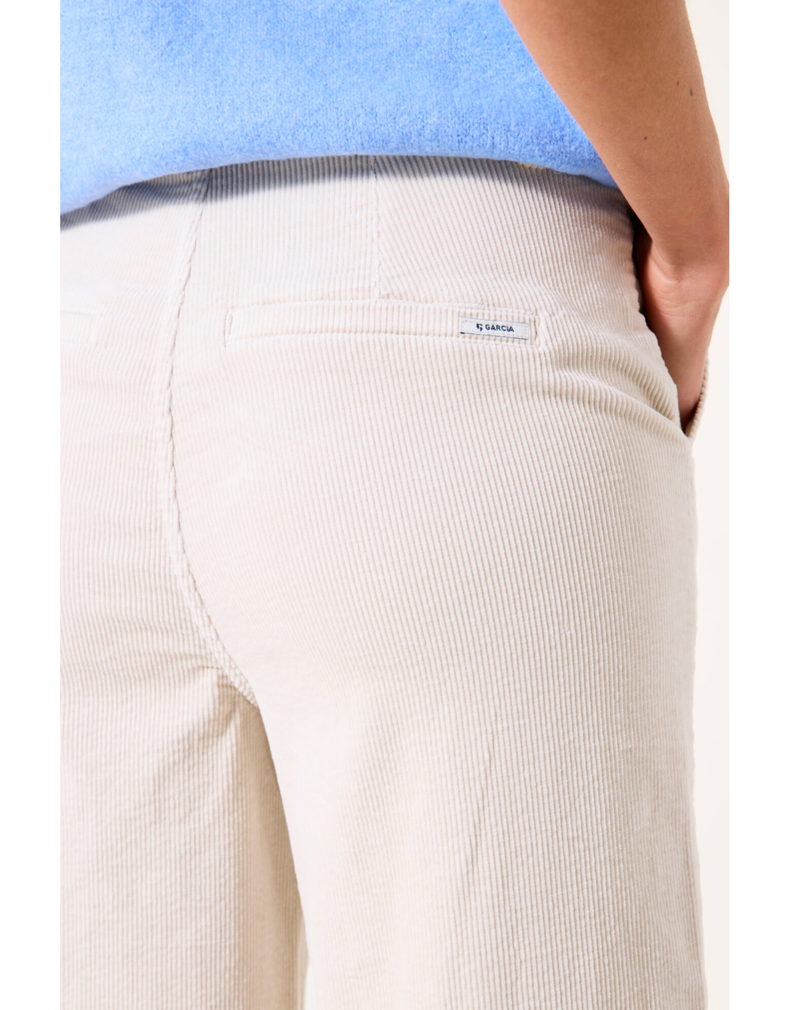 Garcia Garcia - Wide Leg Corduroy Pants (Whitecap)