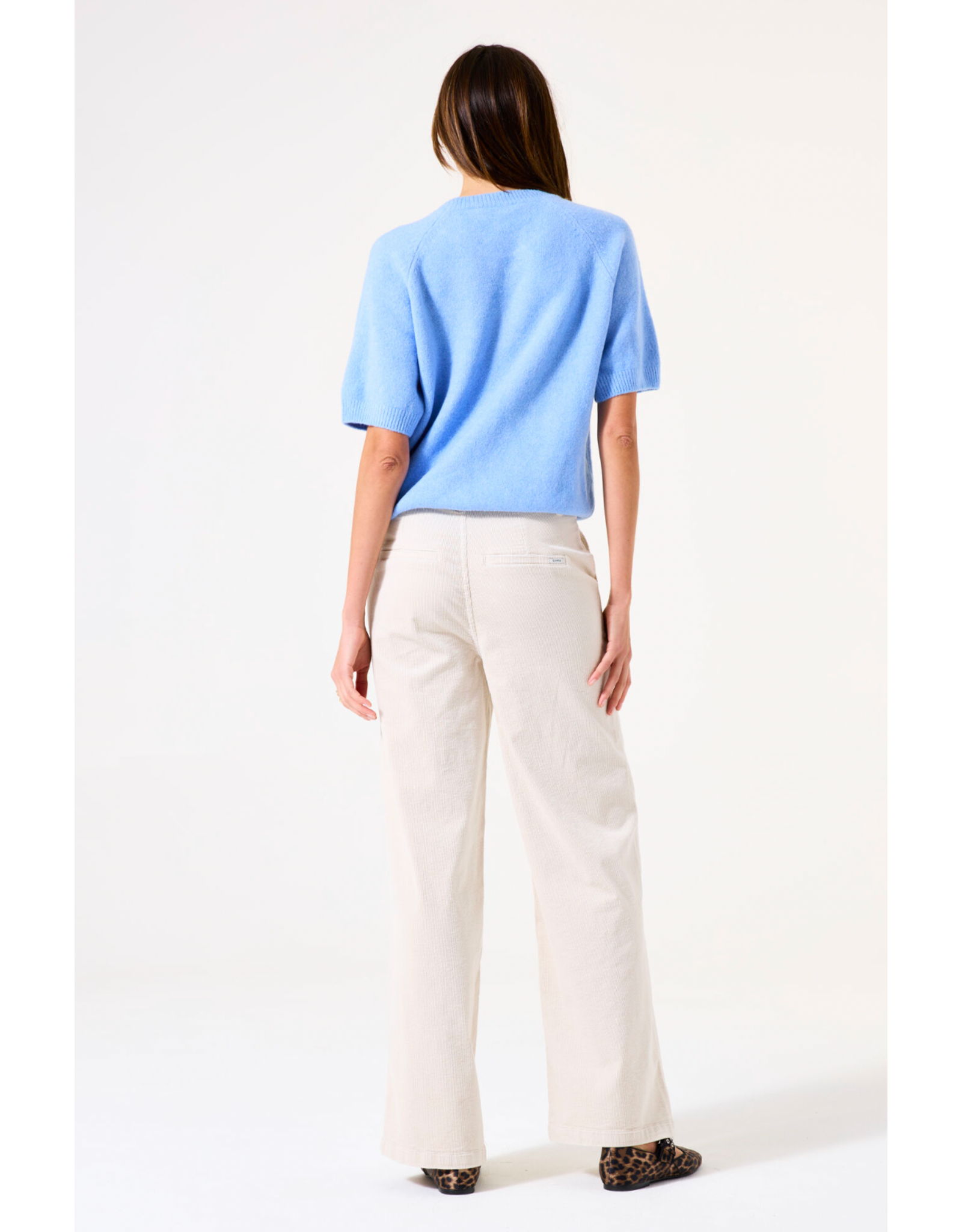 Garcia Garcia - Wide Leg Corduroy Pants (Whitecap)