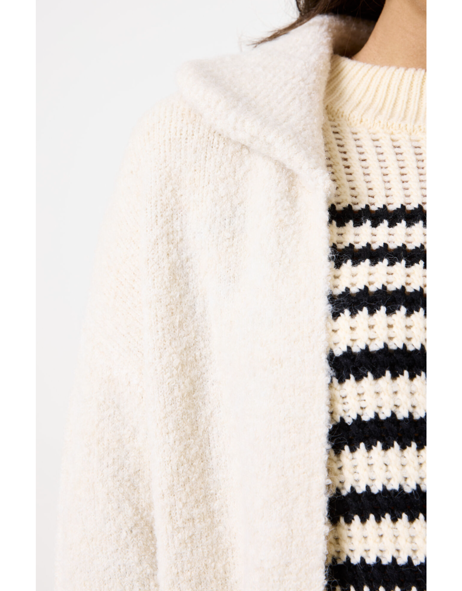 Garcia Garcia - Shawl Neck Long Cardigan (Whitecap)