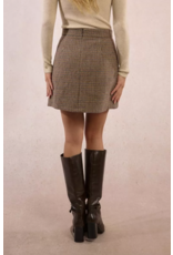 Molly Bracken Molly Bracken - Houndstooth Mini Skirt