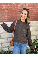 Papillon Papillon - Cable Knit Pullover (Brown)