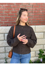 Papillon Papillon - Cable Knit Pullover (Brown)