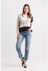 Papillon Papillon - Colour Block Sweater (Oatmeal)