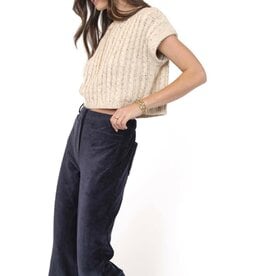 Sadie & Sage Sadie & Sage - Effortless Cable Knit Tank (Oatmeal)
