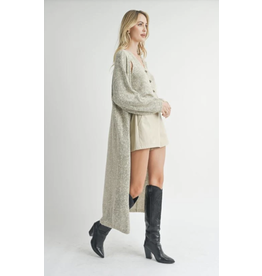 Sadie & Sage Sadie & Sage - Phoenix Long Cardi (Taupe)