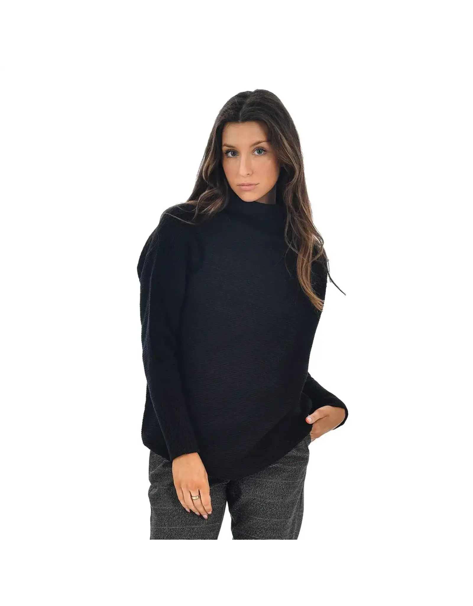 RD Style RD Style - Nancy Ottoman Mock Neck Sweater (Black)