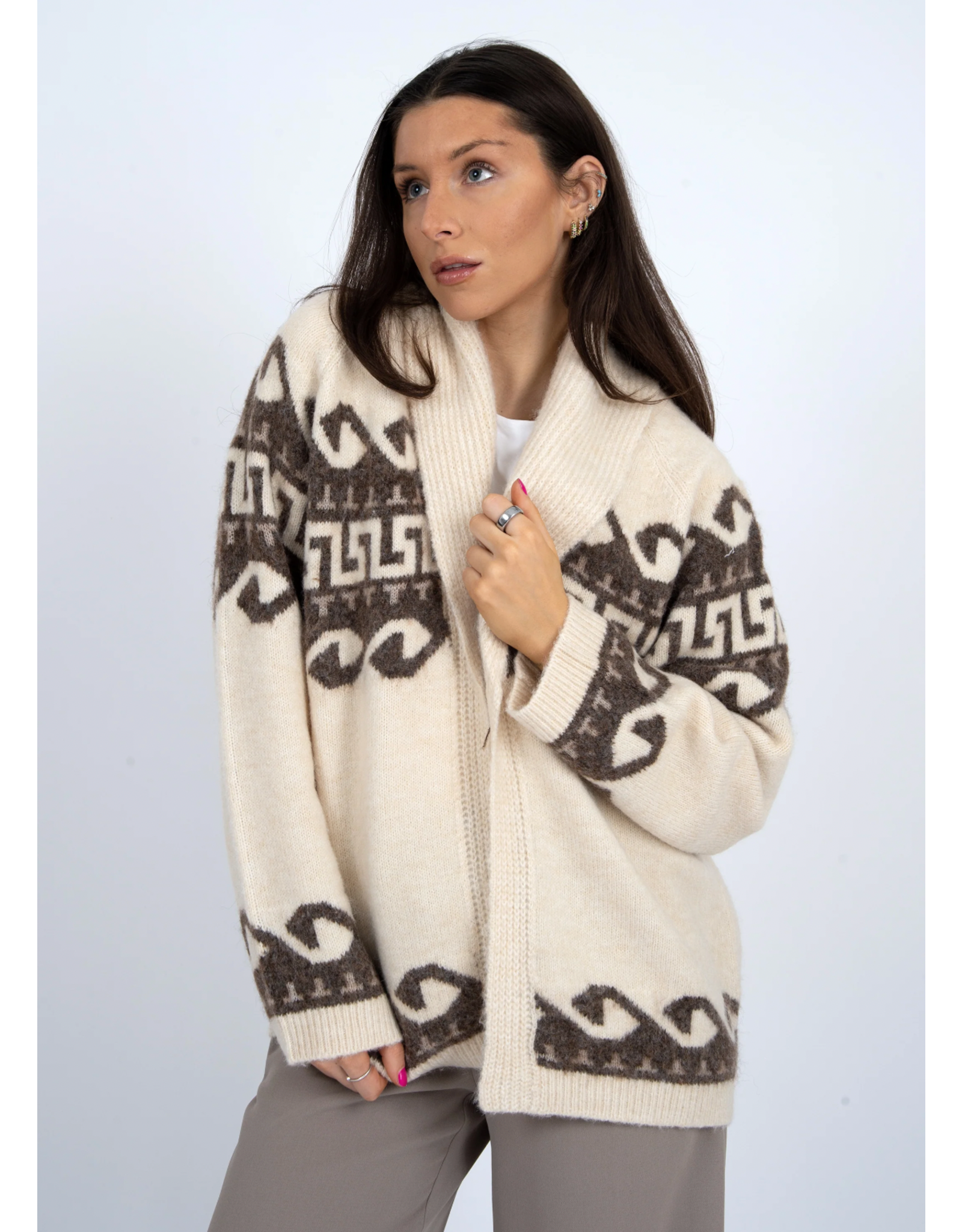 RD Style RD Style - Astrid Shawl Collar Cardigan (Natural)