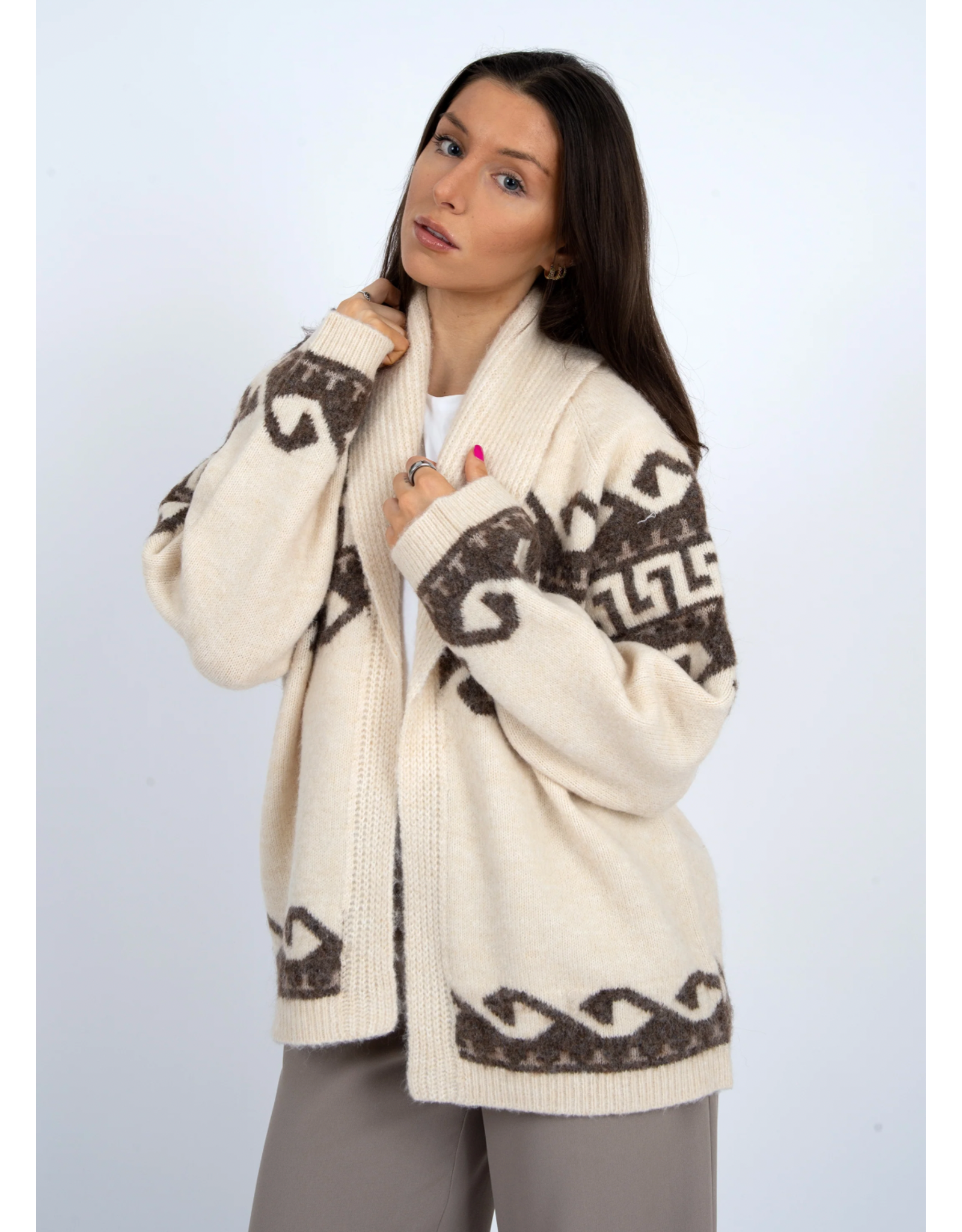 RD Style RD Style - Astrid Shawl Collar Cardigan (Natural)