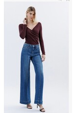 Flying Monkey Flying Monkey - High Rise Trouser Hem Extreme Wide Leg Jean (Moon Bar)