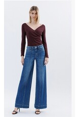 Flying Monkey Flying Monkey - High Rise Trouser Hem Extreme Wide Leg Jean (Moon Bar)