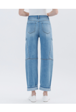VERVET VERVET - Kate Super High Rise Utility Barrel Leg Jeans (Augustine)