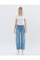 VERVET VERVET - Kate Super High Rise Utility Barrel Leg Jeans (Augustine)
