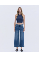 VERVET VERVET - High Rise Trouser Hem Wide Leg Jeans (Mesmerism)