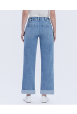VERVET VERVET - Aileeah High Cuffed Slim Wide Jeans (Multi Love)