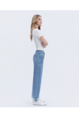 VERVET VERVET - Aileeah High Cuffed Slim Wide Jeans (Multi Love)