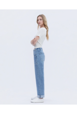 VERVET VERVET - Aileeah High Cuffed Slim Wide Jeans (Multi Love)