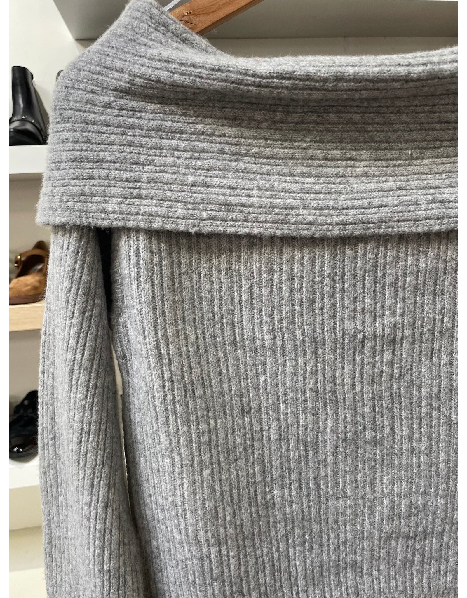 RD Style RD Style - Marylin Off the Shoulder Sweater (Flint Grey)