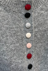 Compania Fantastica Compania Fantastica - Cardigan Colorful Buttons (Grey)