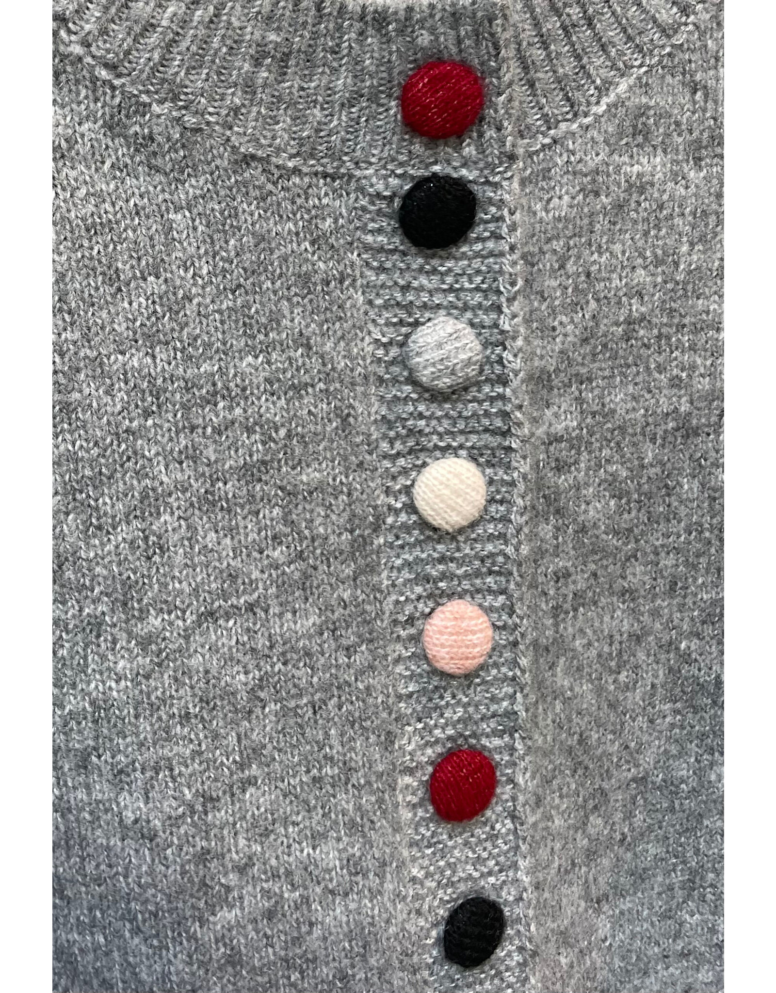 Compania Fantastica Compania Fantastica - Cardigan Colorful Buttons (Grey)