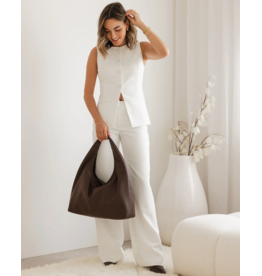 Louenhide Louenhide - Monaco Shoulder Bag (Suede Chocolate)