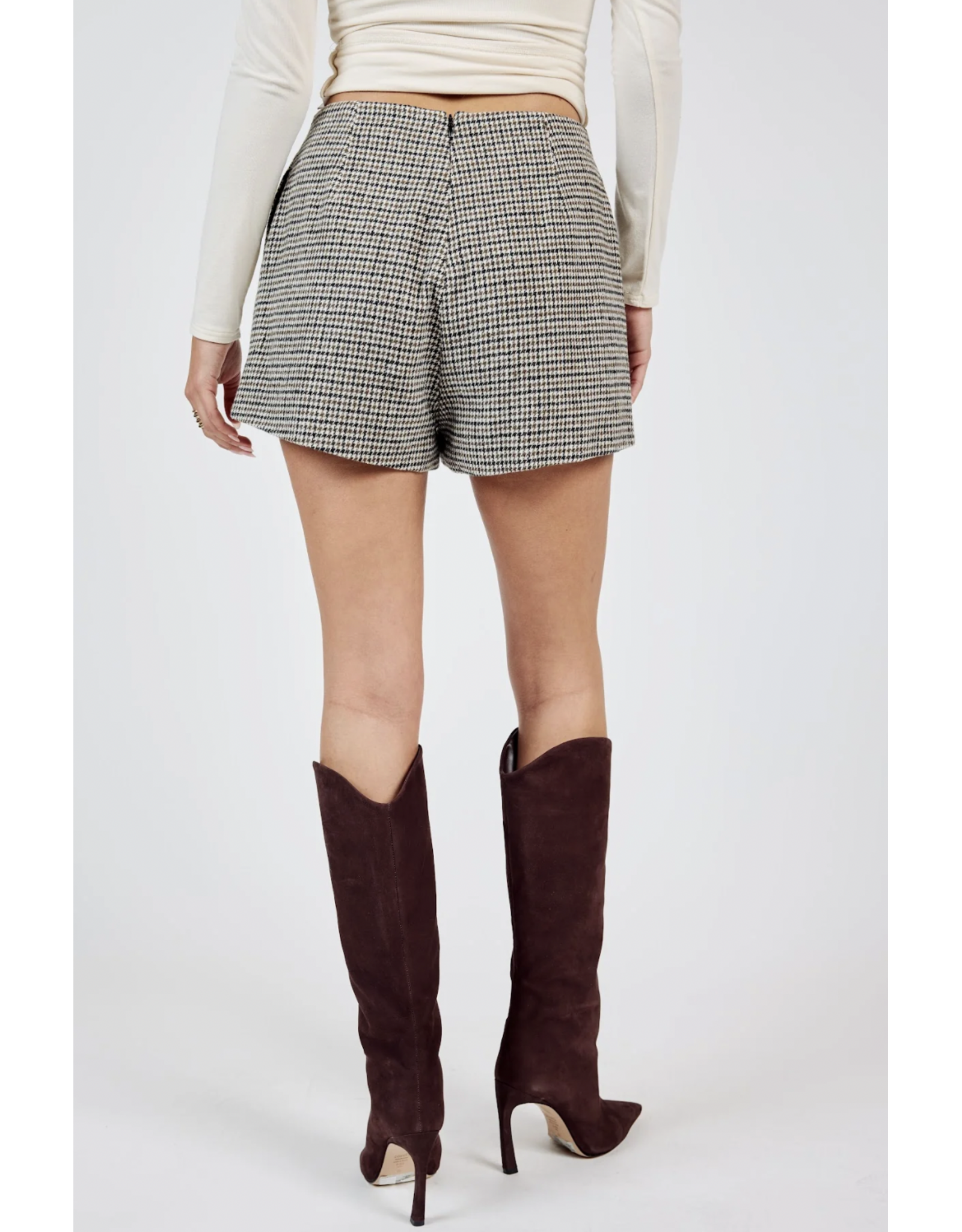 Sadie & Sage Sadie & Sage - Spinning Records Houndstooth Shorts