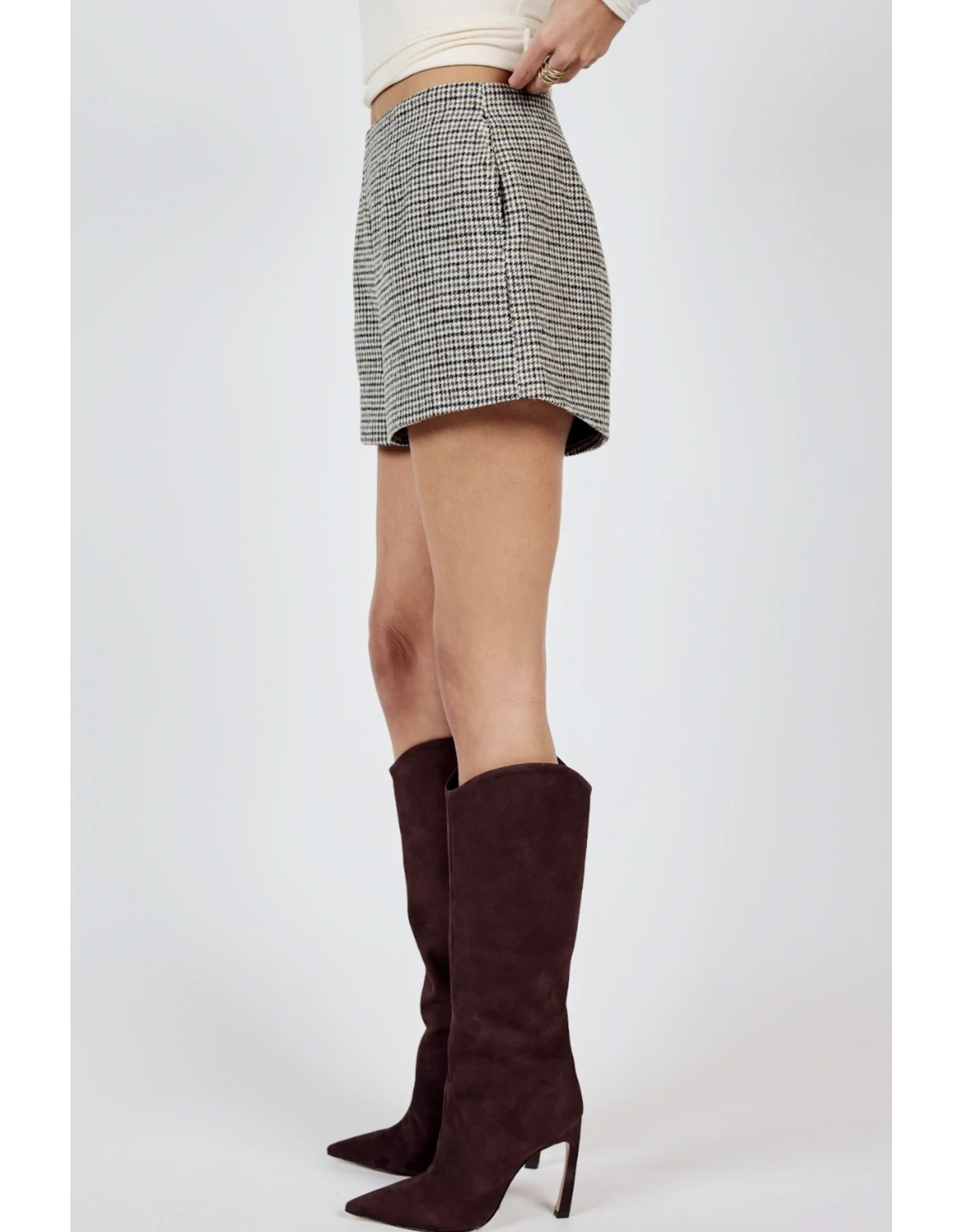 Sadie & Sage Sadie & Sage - Spinning Records Houndstooth Shorts