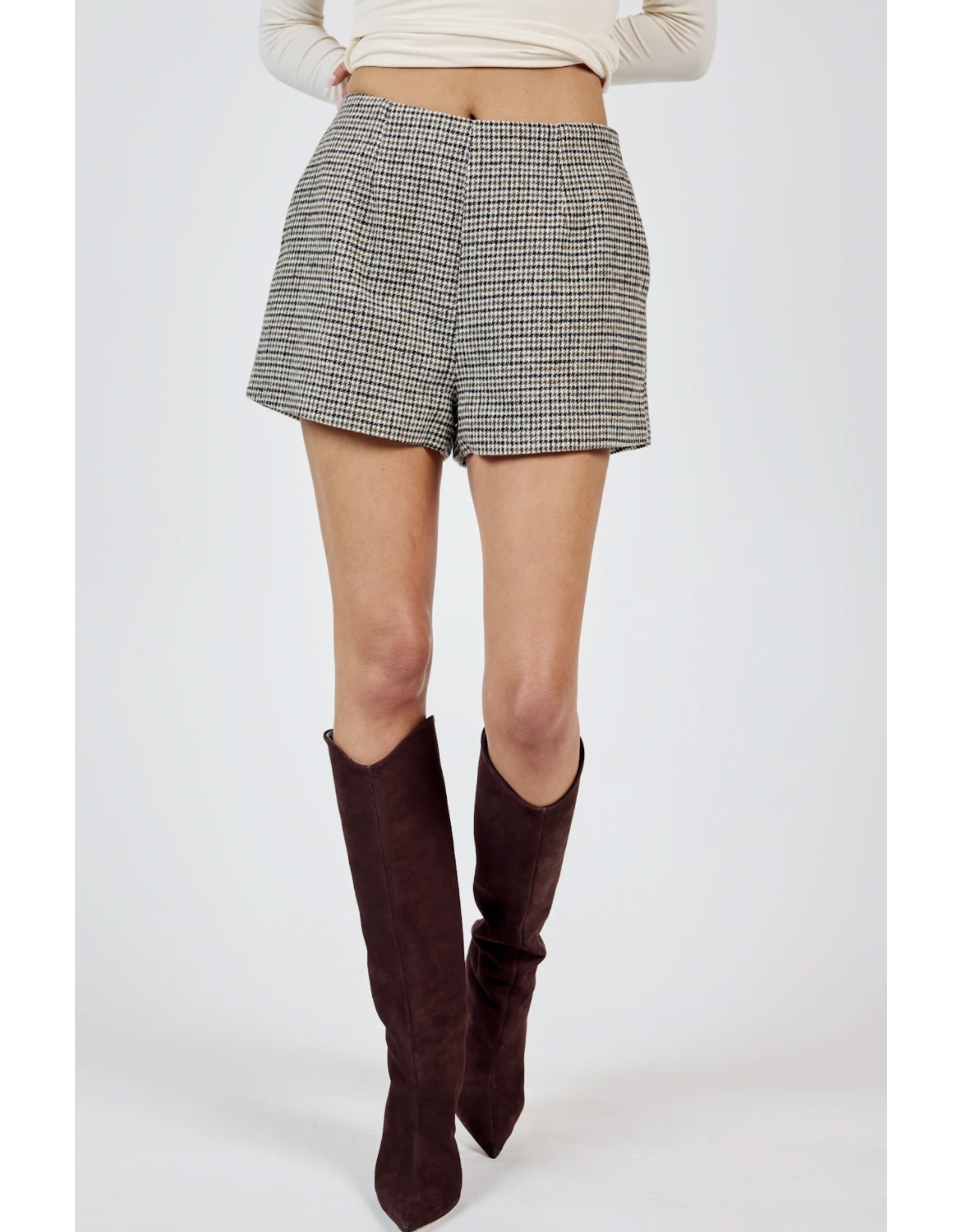 Sadie & Sage Sadie & Sage - Spinning Records Houndstooth Shorts
