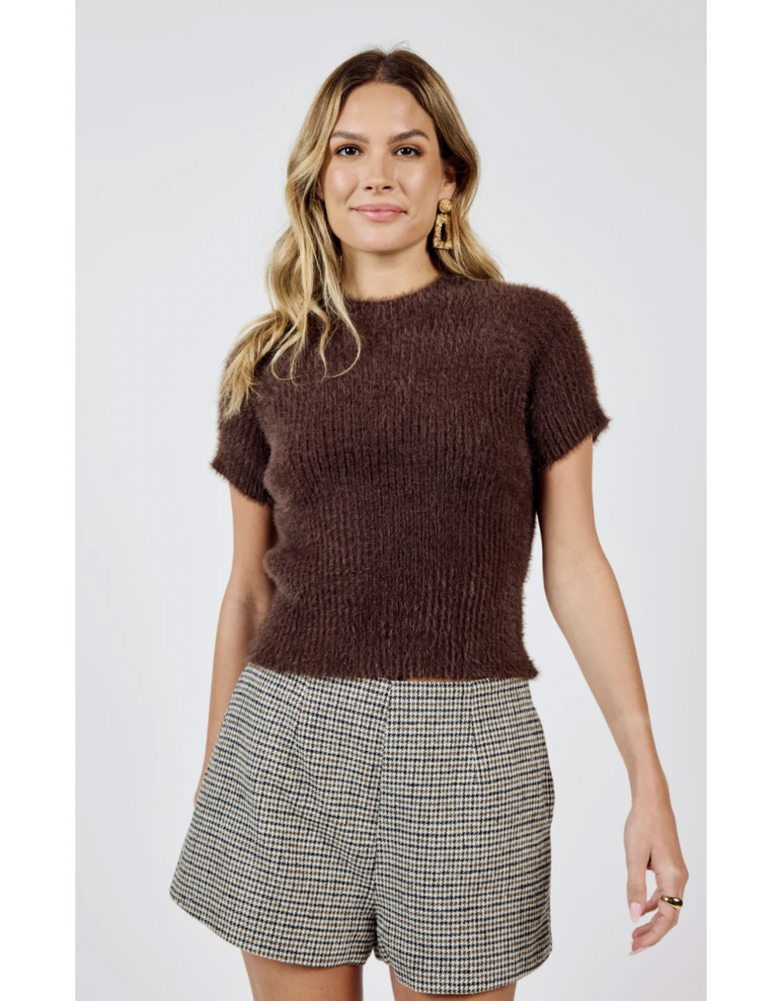 Sadie & Sage Sadie & Sage - Spinning Records Houndstooth Shorts