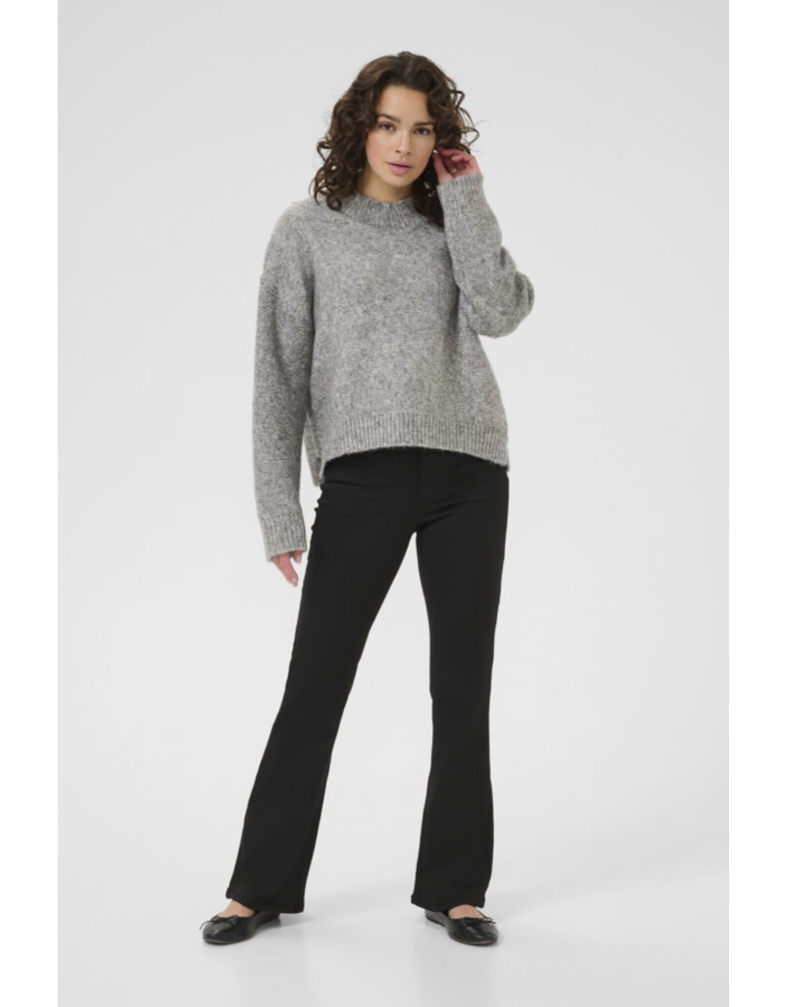 Kaffe Kaffe - Labis Pullover (Grey Melange)
