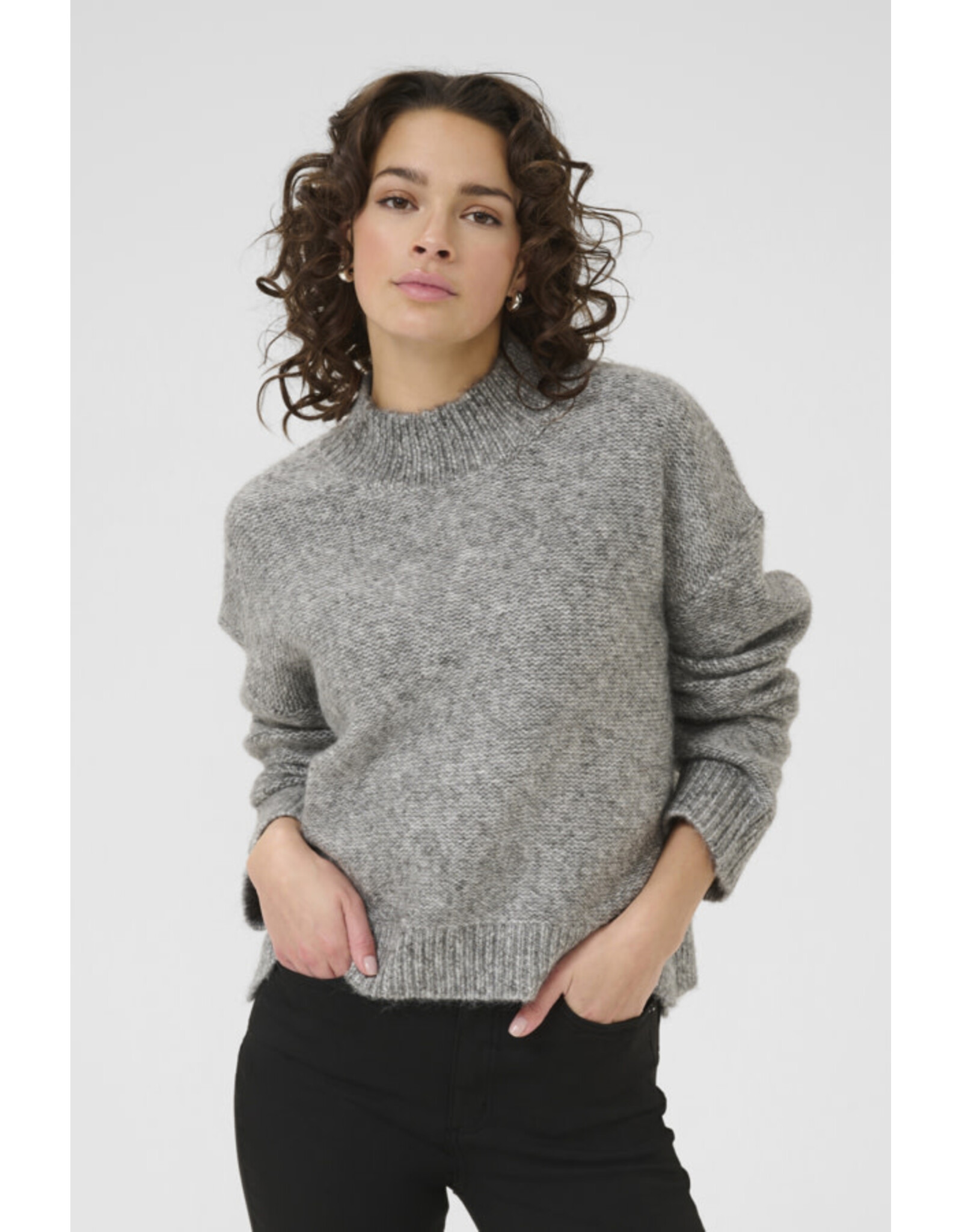 Kaffe Kaffe - Labis Pullover (Grey Melange)