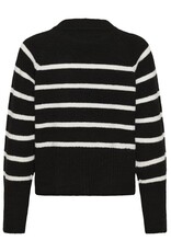 Kaffe Kaffe - Erin Knit Pullover (Black Chalk Stripe)