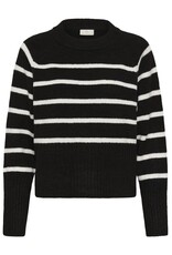 Kaffe Kaffe - Erin Knit Pullover (Black Chalk Stripe)