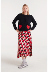 Compania Fantastica Compania Fantastica - Heart Attack Small Cardigan Jacquard (Black)