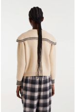 Compania Fantastica Compania Fantastica - Cardigan with Oversize Collar (Off White)