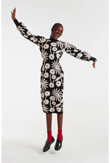 Compania Fantastica Compania Fantastica - Tofu Midi Dress Jacquard (Black / White)
