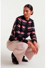 Compania Fantastica Compania Fantastica - Baboushka Big Cardigan Jacquard (Black)